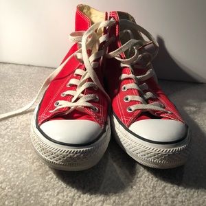 Red Converse All-Star Hi-Tops